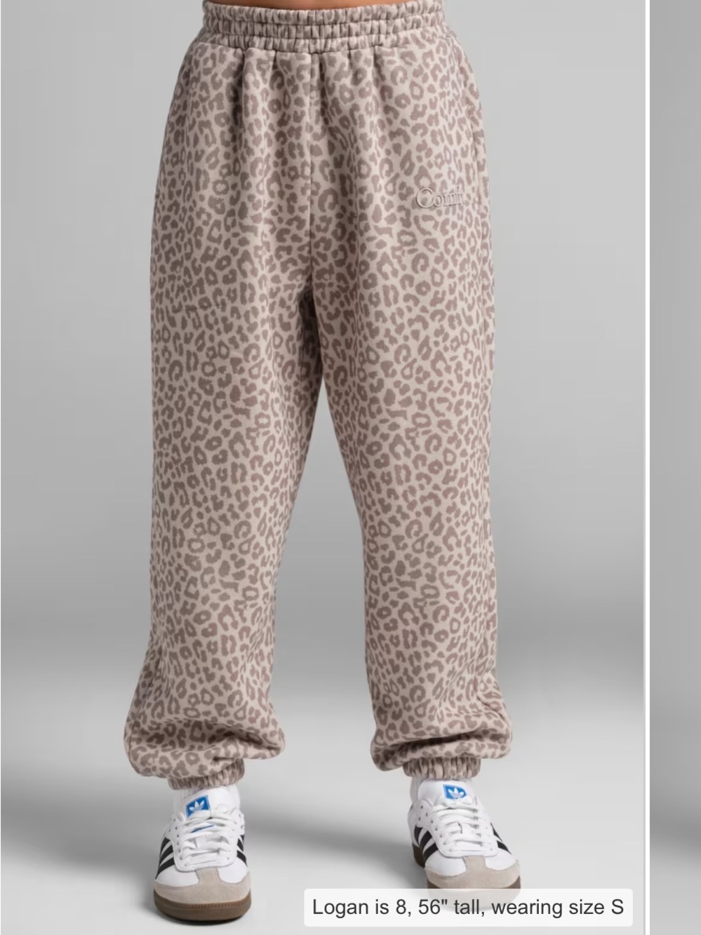 Kids Comfrt Desert Leopard Minimalist Sweatpants - Taupe